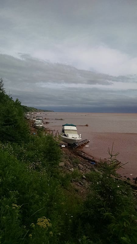 Boats from Saxon Harbor were swept out to Lake Superio