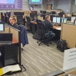 People in the SEOC responding to the severe storms and flooding on August 10th