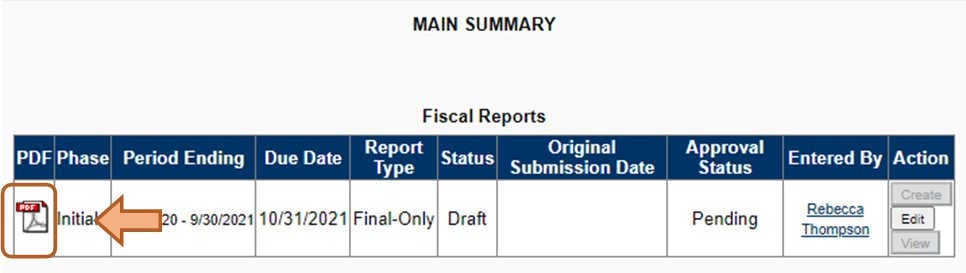 A screenshot of the save pdf options (described on the page)